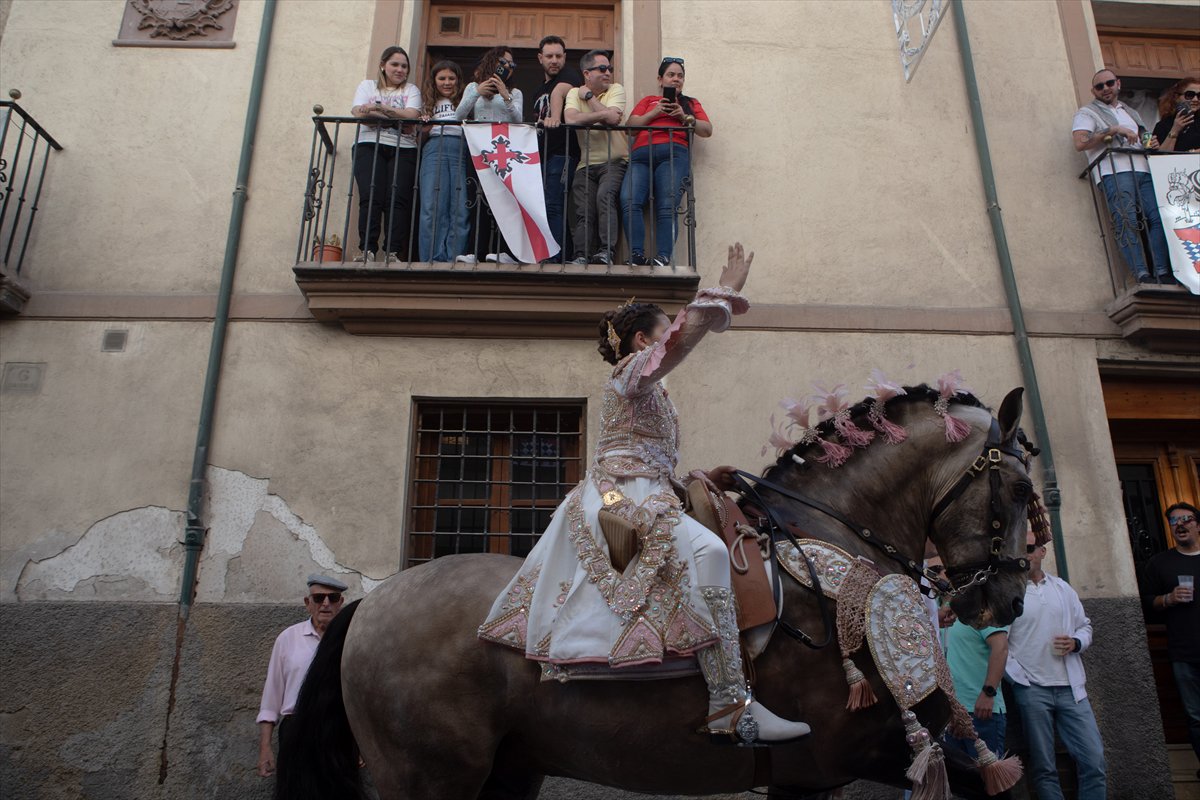 İspanya'da Los Caballos del Vino Festivali