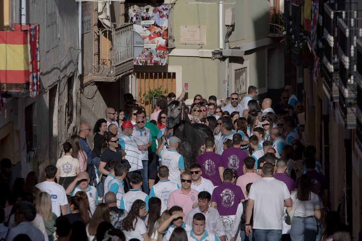 İspanya'da Los Caballos del Vino Festivali