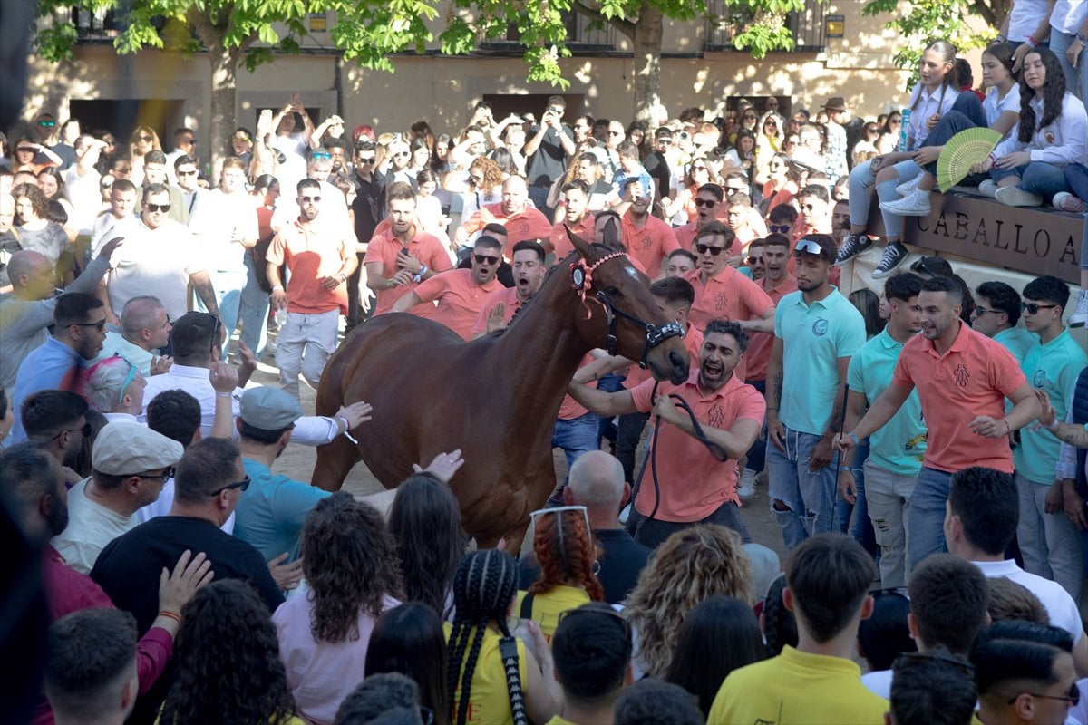İspanya'da Los Caballos del Vino Festivali