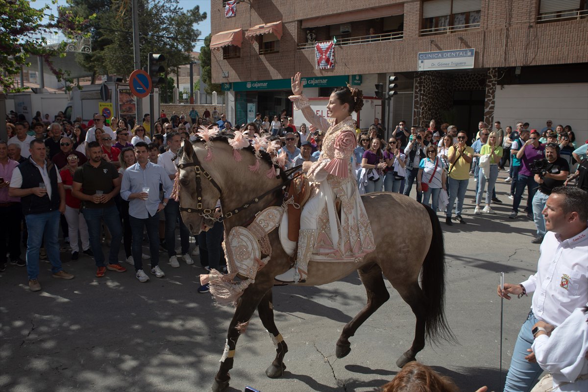 İspanya'da Los Caballos del Vino Festivali