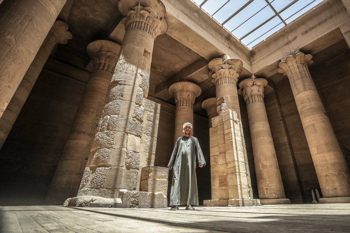 Mısır'daki Philae Tapınağı ziyaretçilerini ağırlıyor