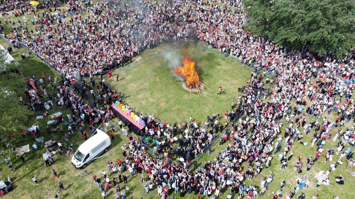 Edirne'de Kakava Şenliği'nden renkli görüntüler
