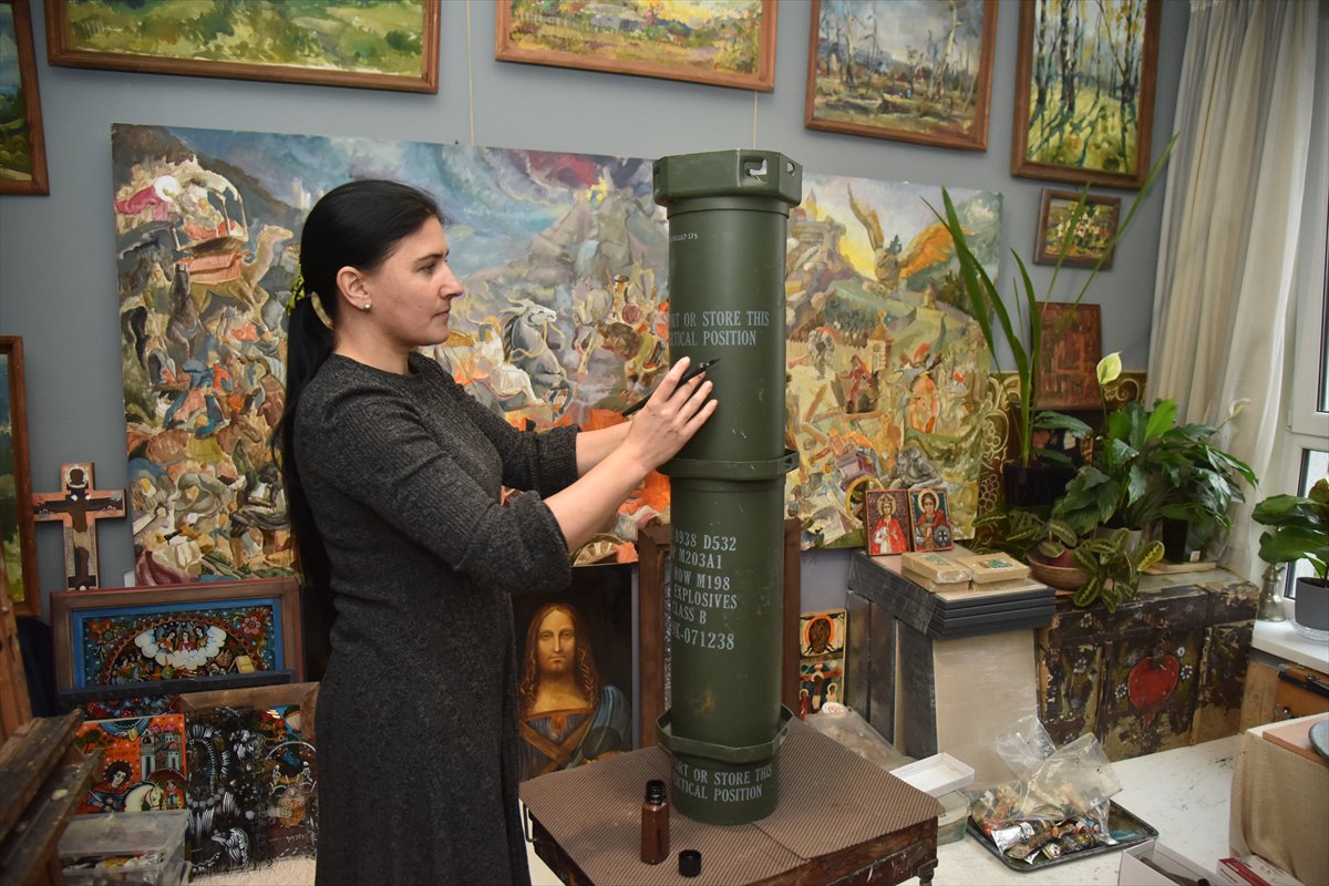 Ukrayna’da savaşın izleri sanata dönüşüyor