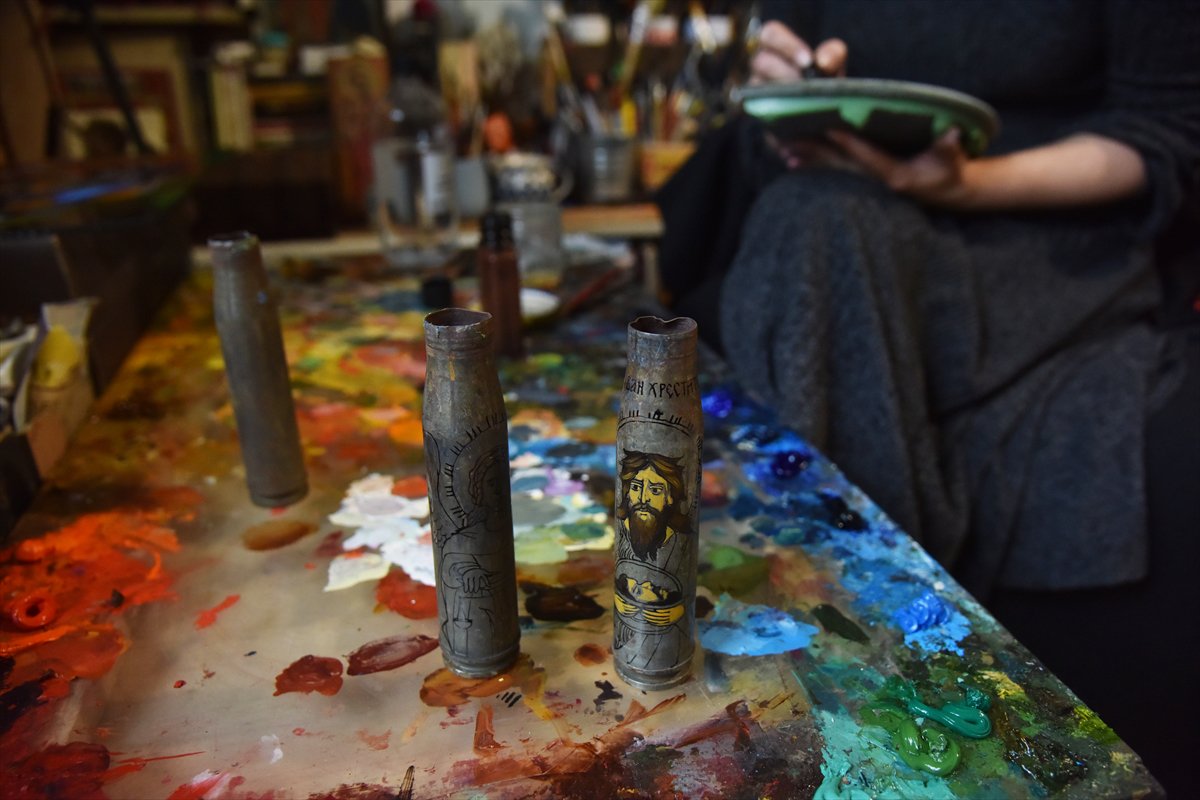 Ukrayna’da savaşın izleri sanata dönüşüyor