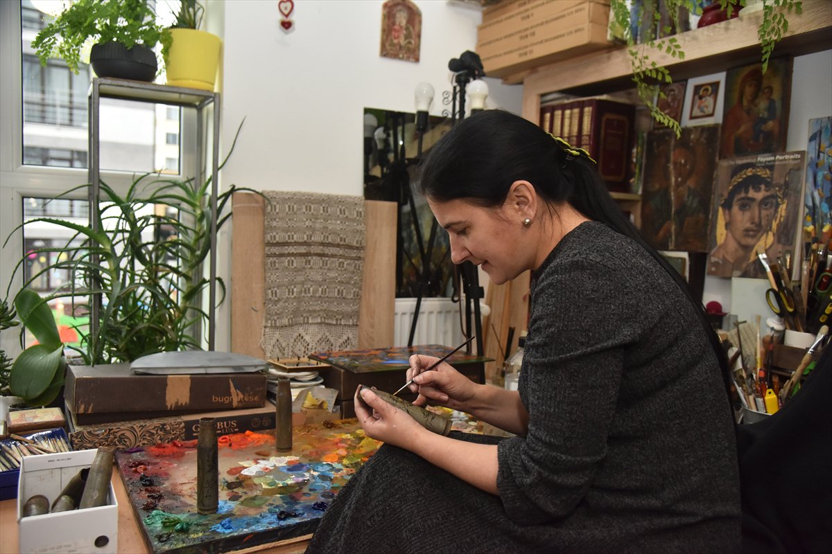 Ukrayna’da savaşın izleri sanata dönüşüyor