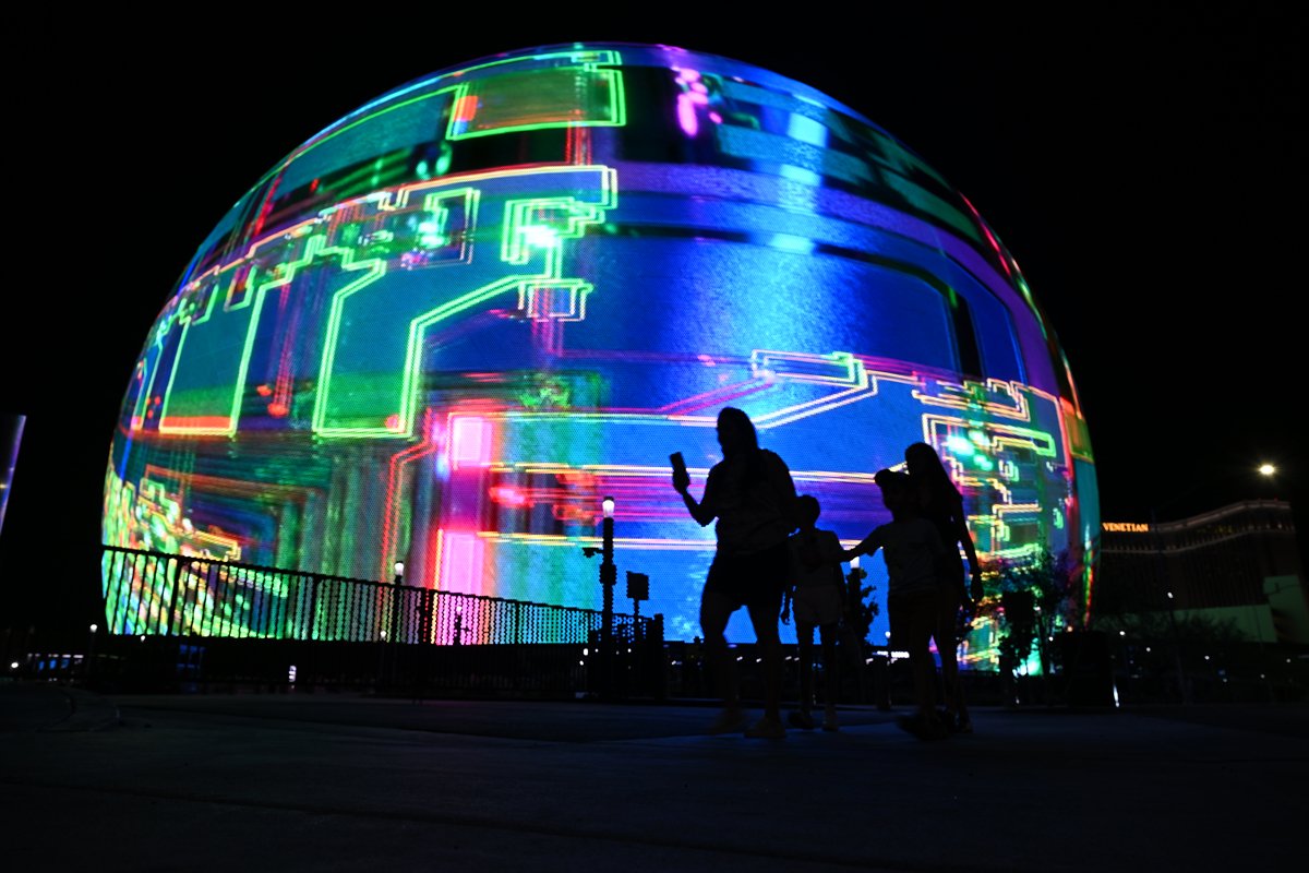 Las Vegas'taki dünyanın en büyük LED küresi MSG Sphere