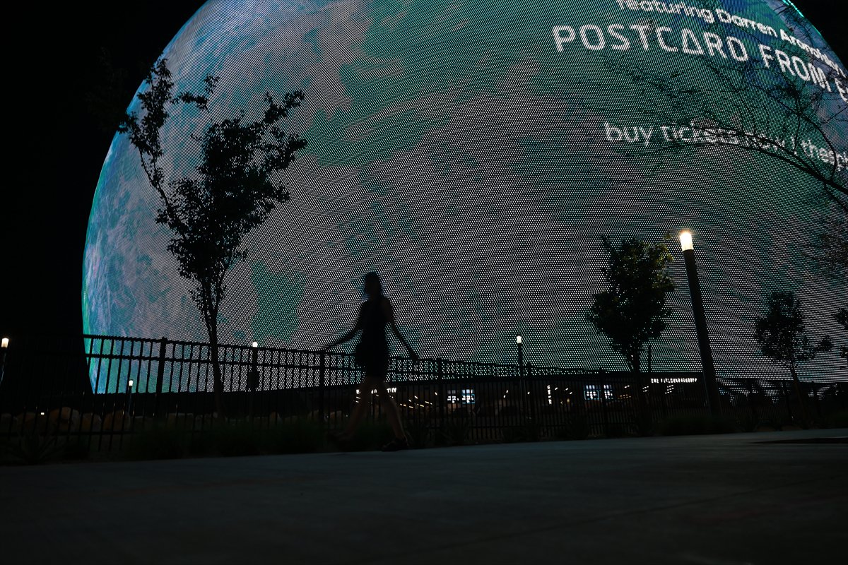 Las Vegas'taki dünyanın en büyük LED küresi MSG Sphere