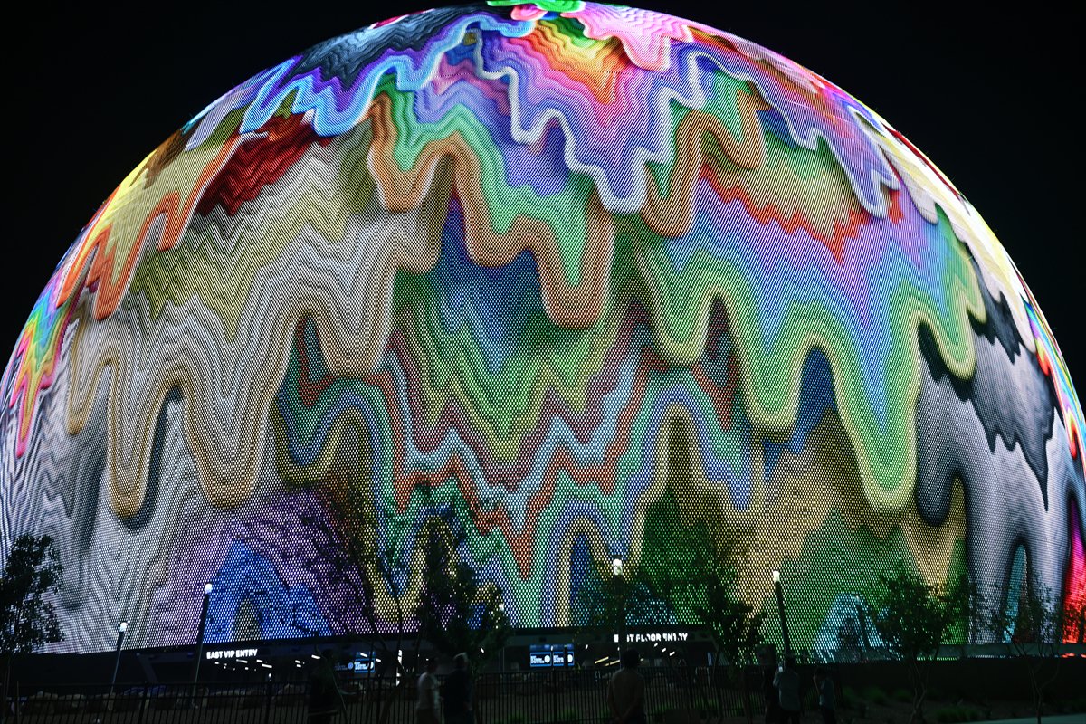 Las Vegas'taki dünyanın en büyük LED küresi MSG Sphere