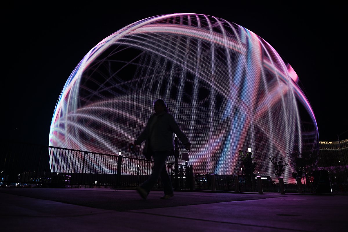 Las Vegas'taki dünyanın en büyük LED küresi MSG Sphere