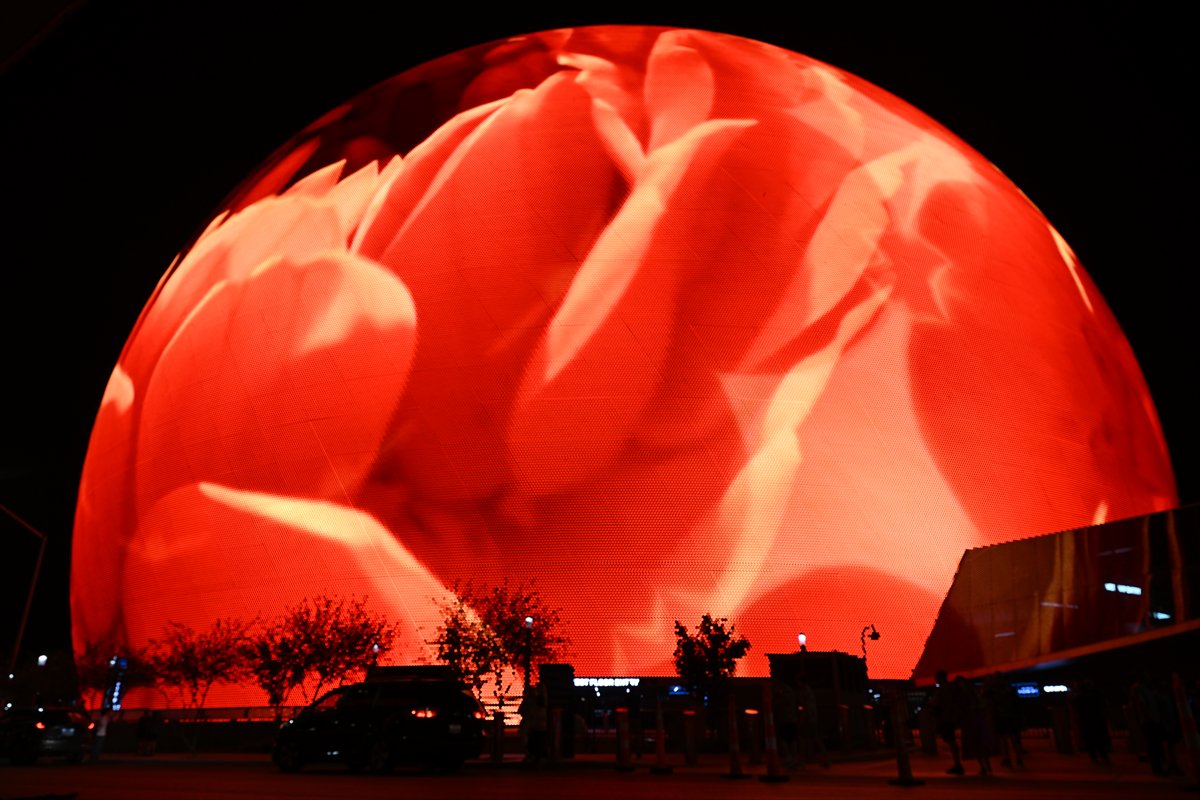 Las Vegas'taki dünyanın en büyük LED küresi MSG Sphere