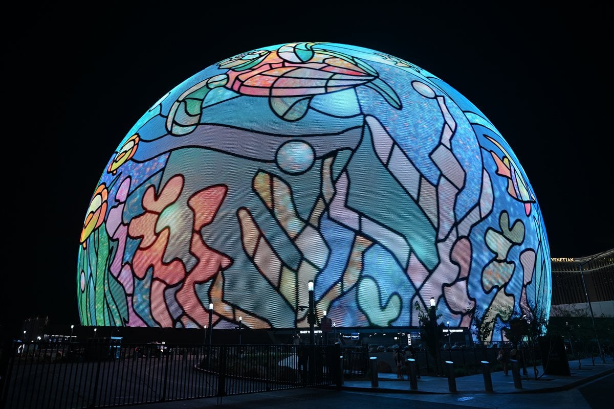Las Vegas'taki dünyanın en büyük LED küresi MSG Sphere