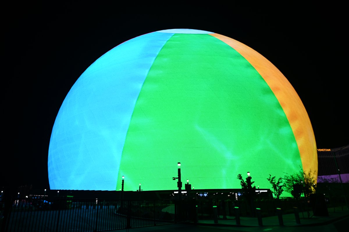 Las Vegas'taki dünyanın en büyük LED küresi MSG Sphere