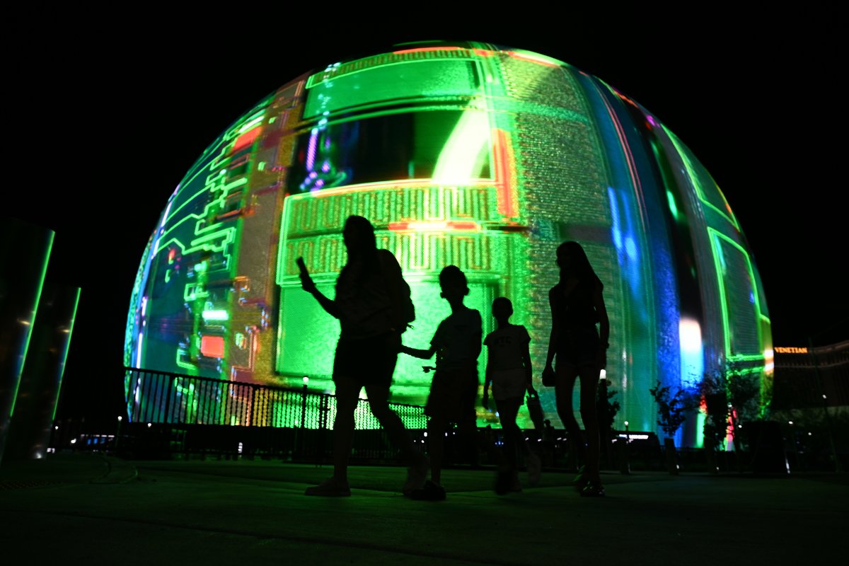 Las Vegas'taki dünyanın en büyük LED küresi MSG Sphere