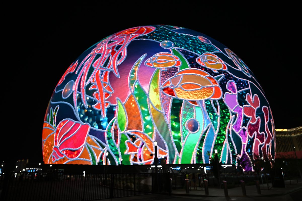 Las Vegas'taki dünyanın en büyük LED küresi MSG Sphere