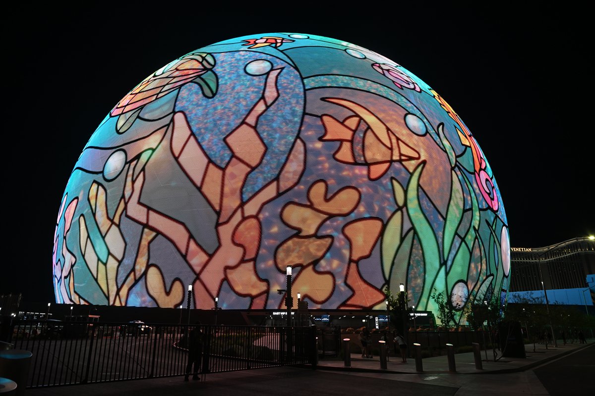 Las Vegas'taki dünyanın en büyük LED küresi MSG Sphere