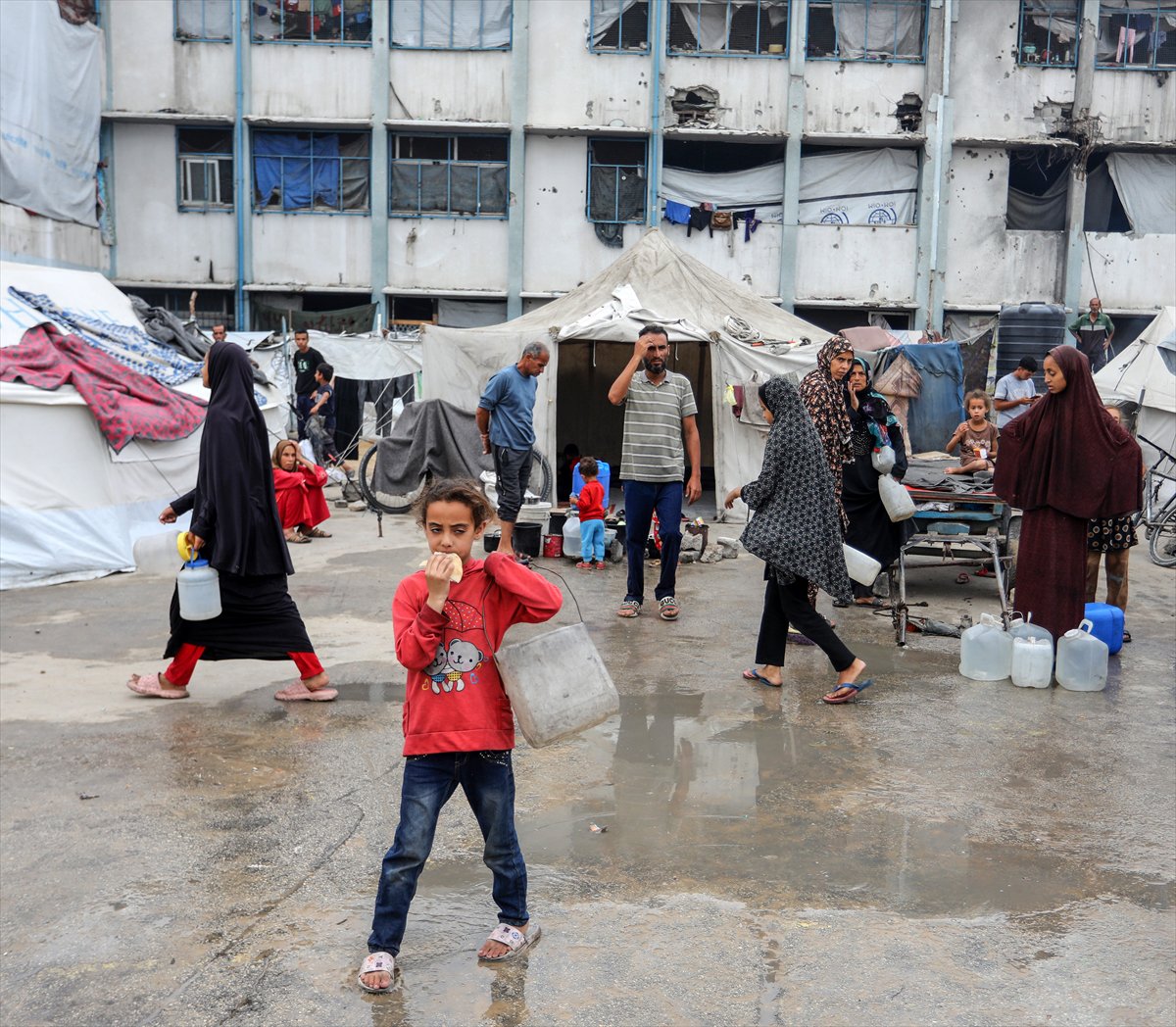 Han Yunus'ta temiz su savaşı