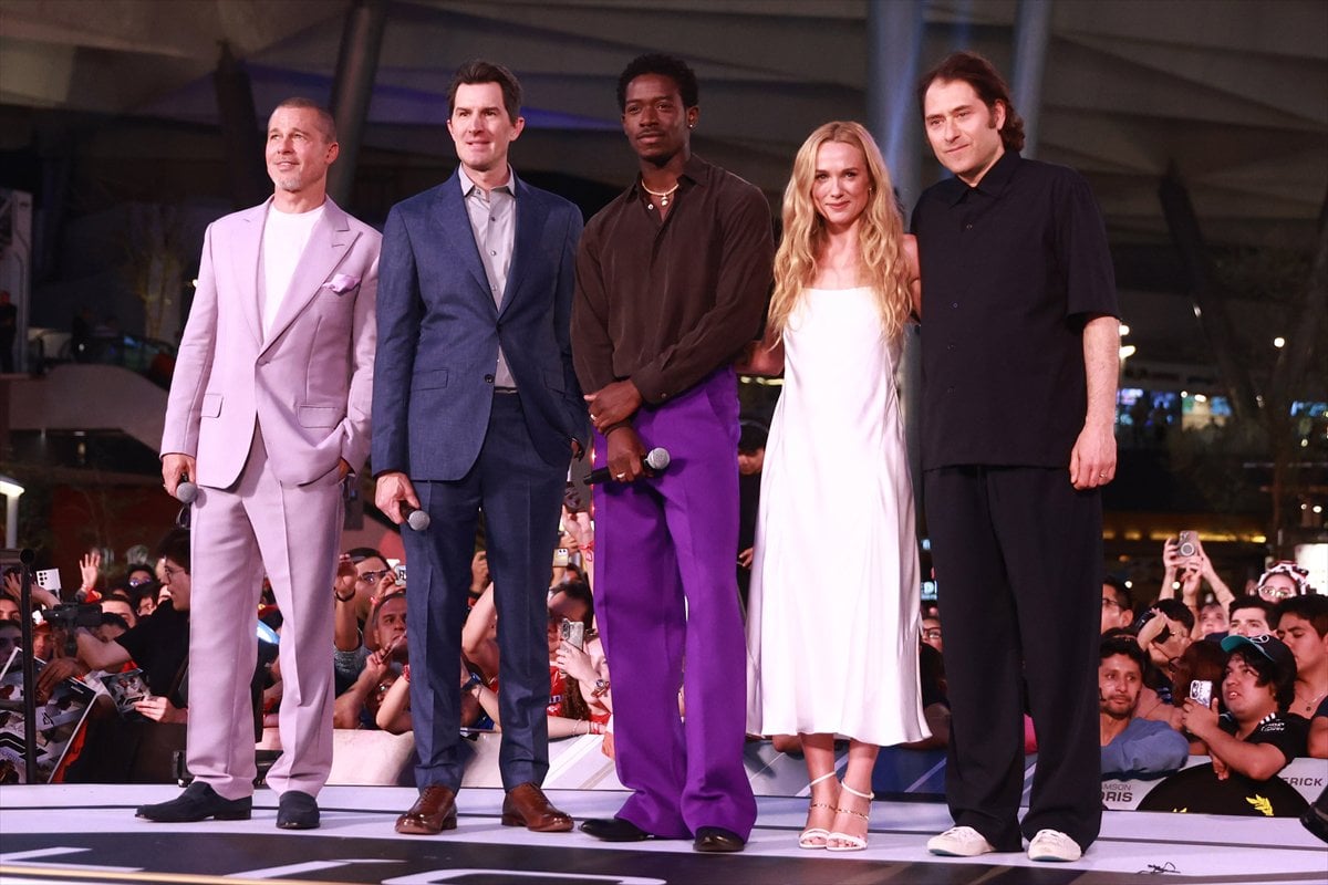 Meksika’da Brad Pitt rüzgarı: F1 The Movie’nin yıldızları buluştu