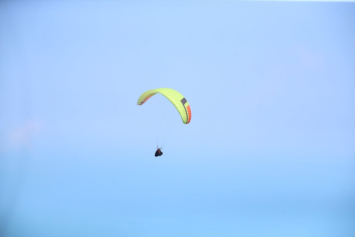 Ordu'da yamaç paraşütü heyecanı