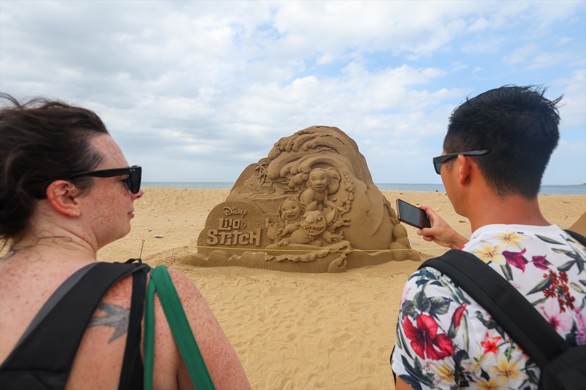 Tayvan’da unutulmaz animasyon kahramanları kumda hayat buldu