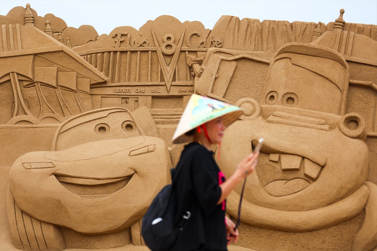 Tayvan’da unutulmaz animasyon kahramanları kumda hayat buldu