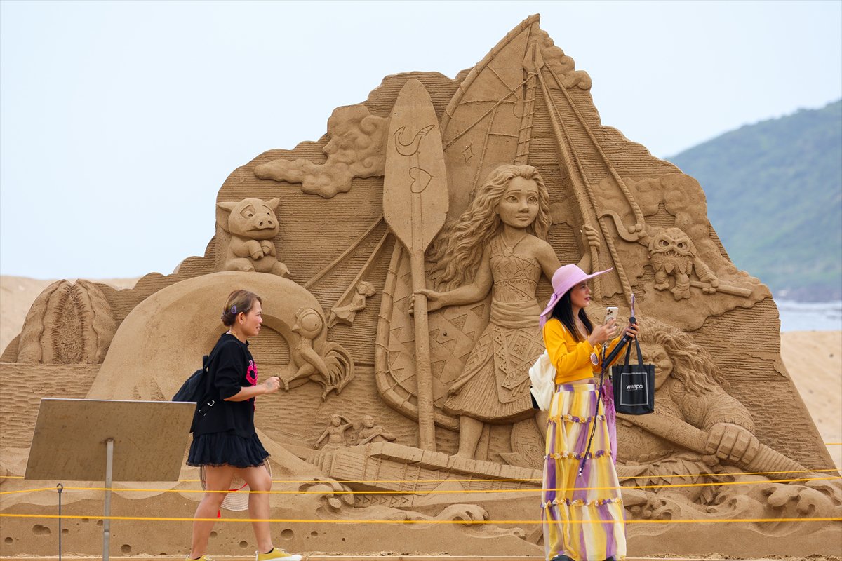 Tayvan’da unutulmaz animasyon kahramanları kumda hayat buldu