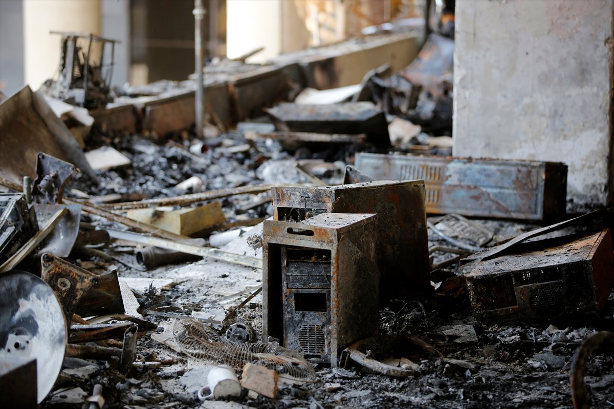 İran'ın, İsrail'e saldırısından sonra yıkım kareleri