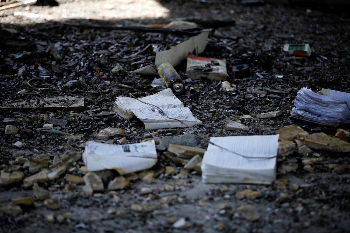 İran'ın, İsrail'e saldırısından sonra yıkım kareleri