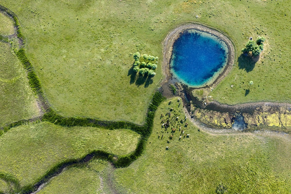 Beyşehir Gölü'nde kuraklık yeni 'göze'ler ortaya çıkardı