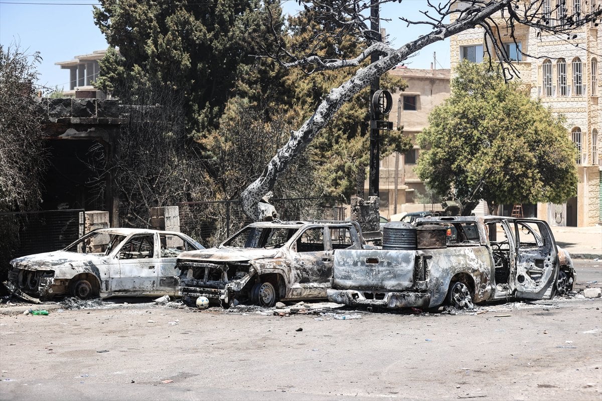 Süveyda'da güvenlik güçleri ile Dürzi gruplar arasındaki çatışmalar
