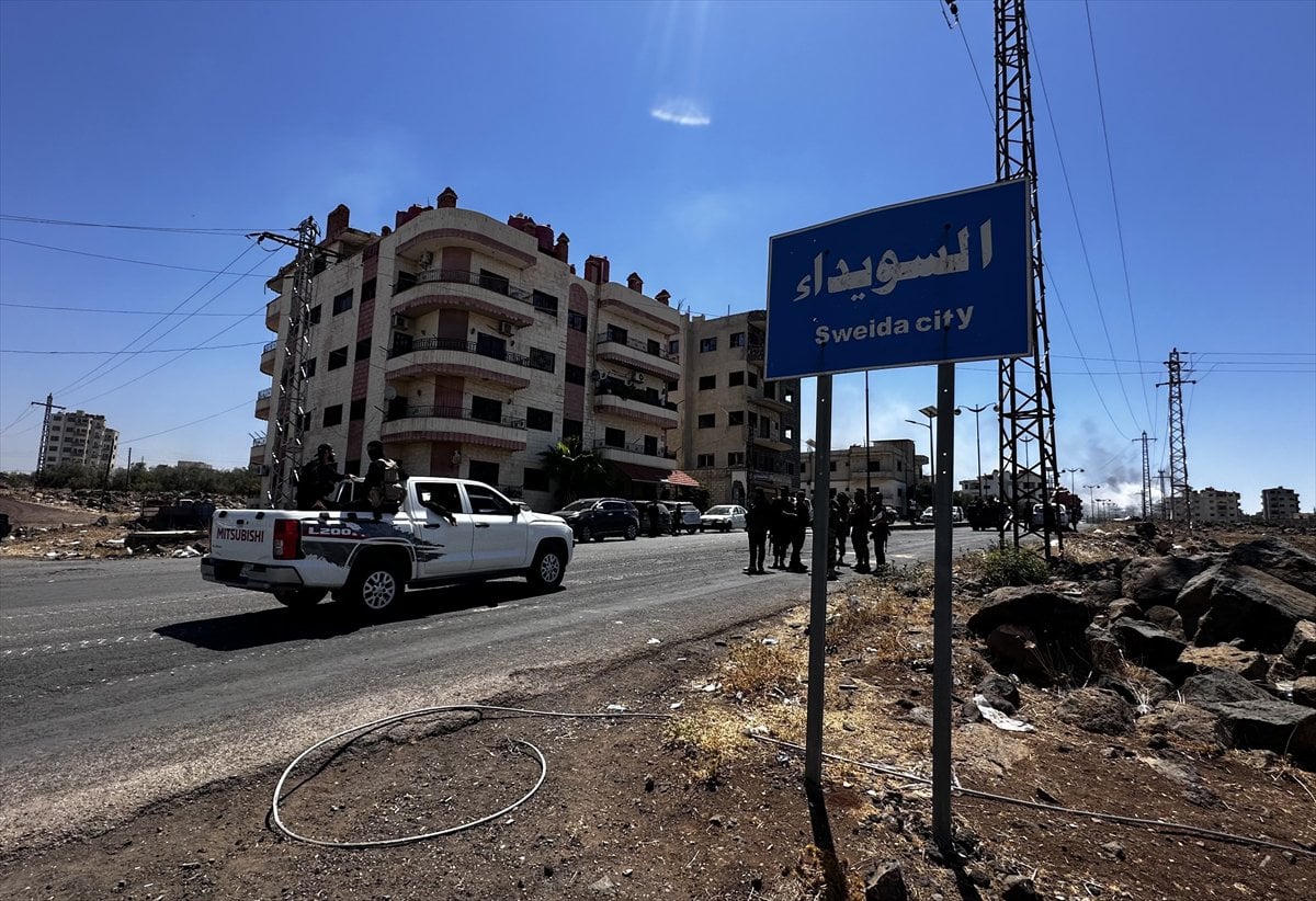 Süveyda'da güvenlik güçleri ile Dürzi gruplar arasındaki çatışmalar