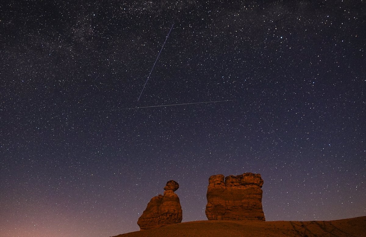 Yurt genelinde meteor yağmurundan büyüleyici kareler