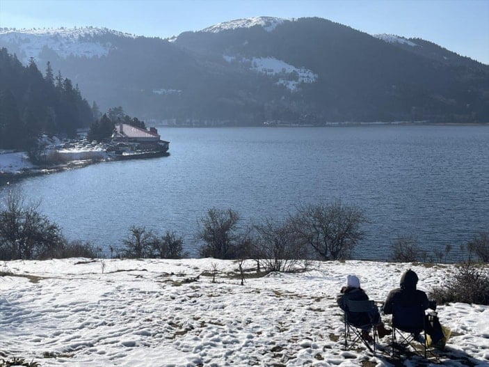 Abant'ta yeni yıl yoğunluğu yaşandı 