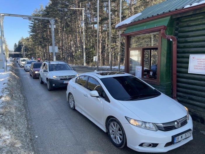 Abant'ta yeni yıl yoğunluğu yaşandı 