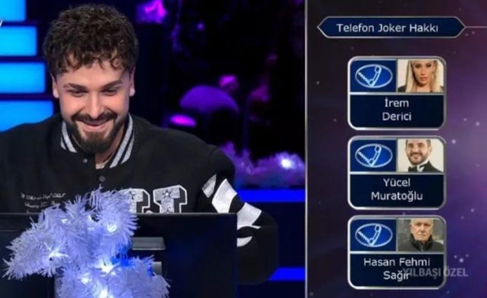 Milyoner'e katılan Sefo, İrem Derici'ye bağlandı