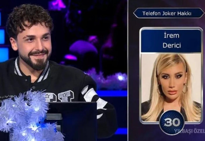 Milyoner'e katılan Sefo, İrem Derici'ye bağlandı