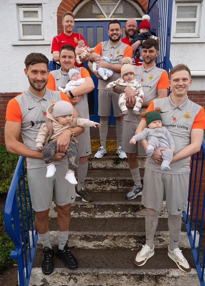 İngiliz takımından 8 oyuncu, aynı yıl baba oldu