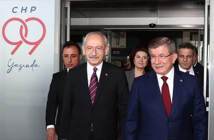 Davutoğlu, Akşener ve Kılıçdaroğlu'nu ziyaret etti
