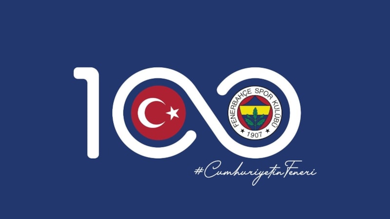 Fenerbahçe'nin Cumhuriyetin 100. yılına özel arması formalarda bulunacak