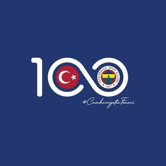Fenerbahçe'nin Cumhuriyetin 100. yılına özel arması formalarda bulunacak
