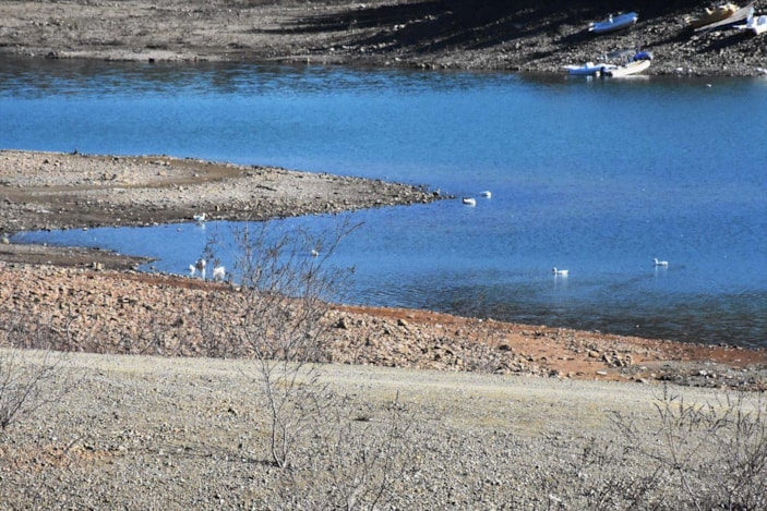 Muğla'daki Ula Göleti 50 metre çekildi