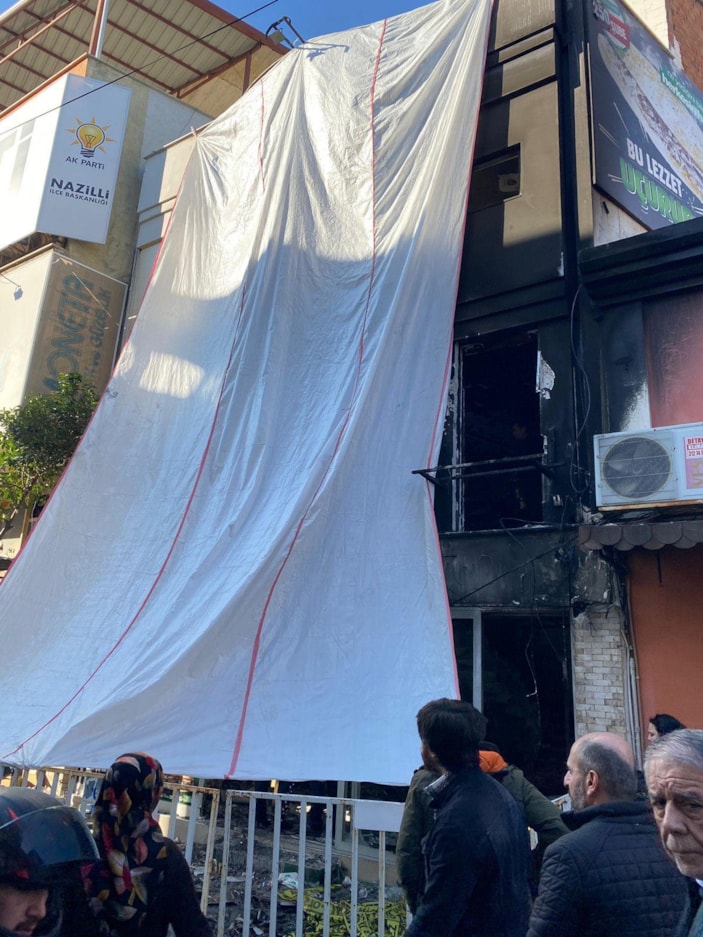 Nazilli'de facianın yaşandığı restoranda bilirkişi incelemesi yapıldı -5