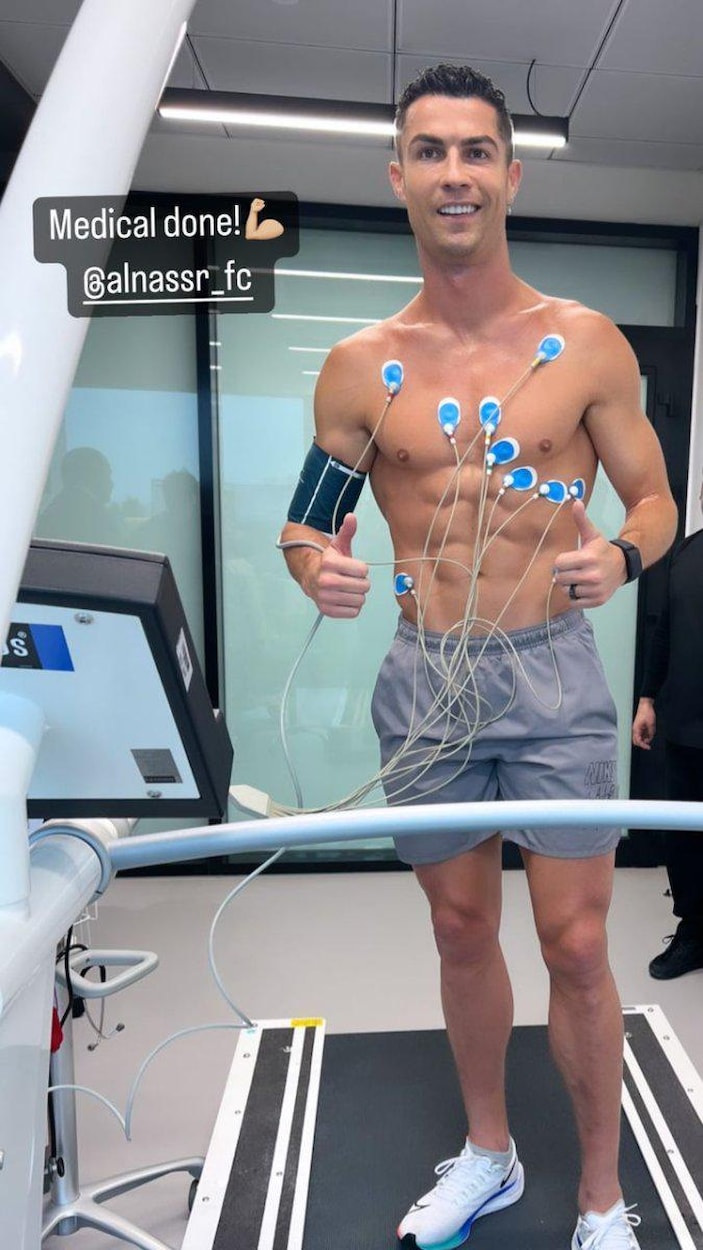 Cristiano Ronaldo, sağlık kontrolünden geçti