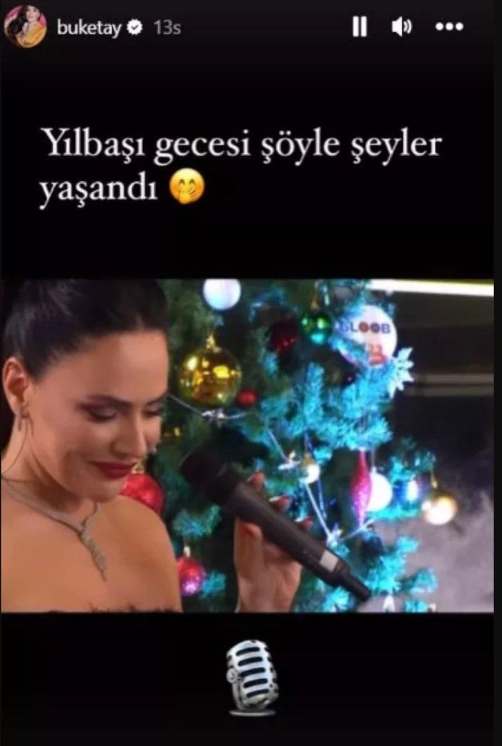 Buket Aydın, şarkı söyledi