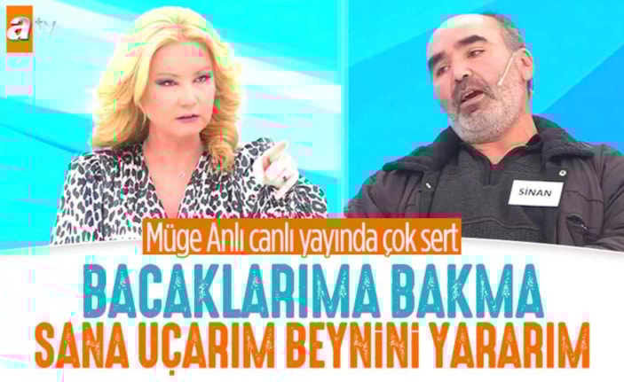 Canlı yayında Müge Anlı'yı tehdit etti