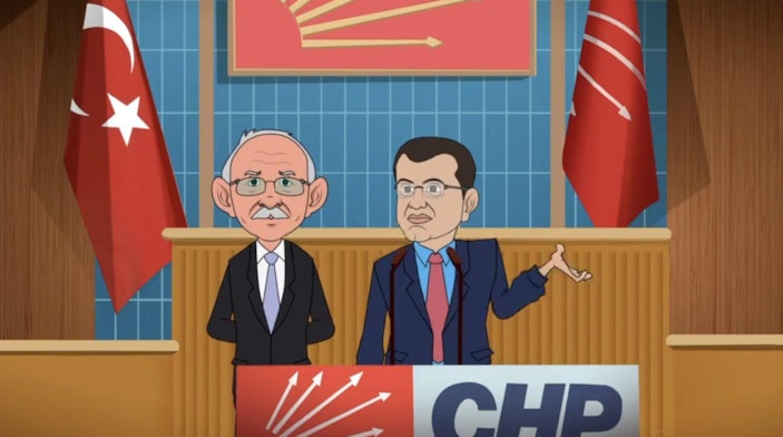 6’lı masada yaşanan adaylık kavgası animasyona konu oldu