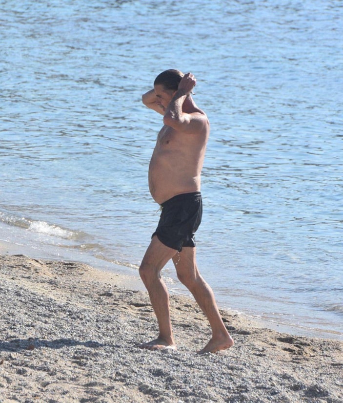 Bodrum'da turistler denize girdi -5