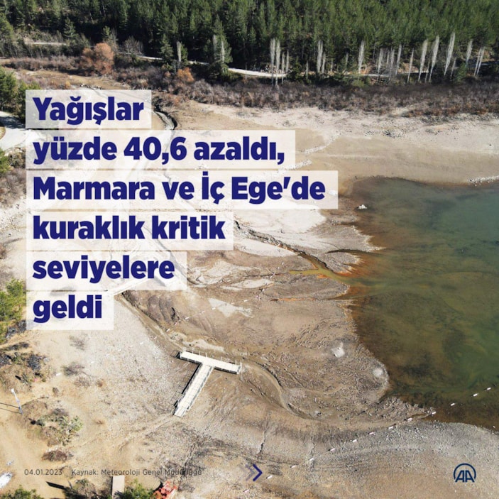 Türkiye genelinde yağışlar yüzde 40 azaldı