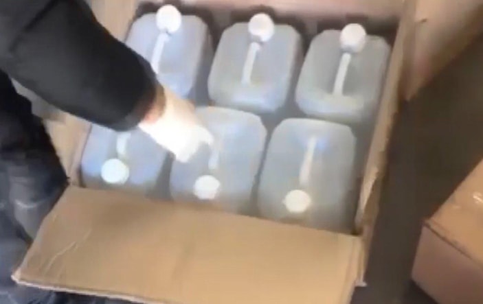 Gaziantep'te 300 litre kaçak alkol yakalandı 