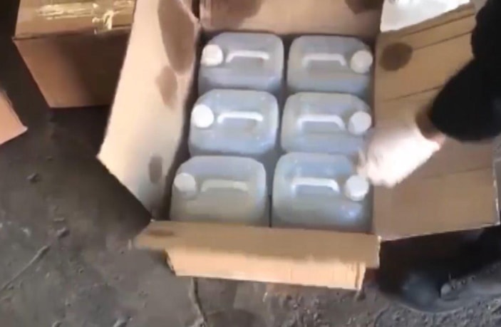 Gaziantep'te 300 litre kaçak alkol yakalandı 