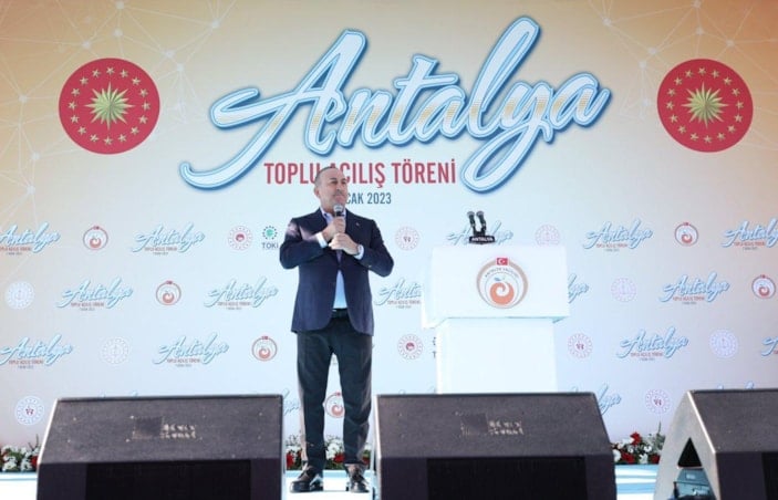 Bakan Çavuşoğlu Antalya'da toplu açılış töreninde konuştu: